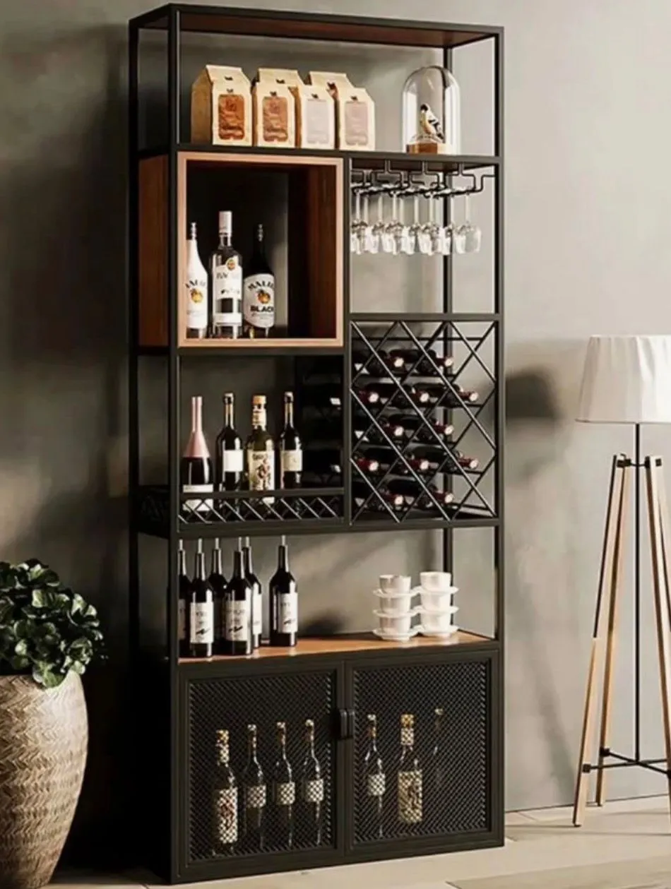 Mueble a medida diseño industrial para living